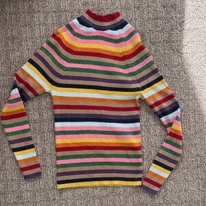 Boden Multicolor Striped Turtleneck Sweater